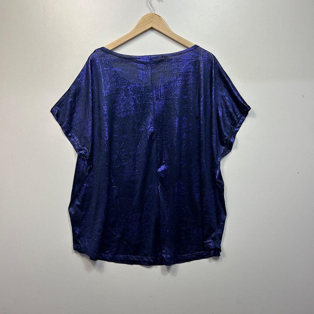 Avella Navy Metallic Top - Size 26