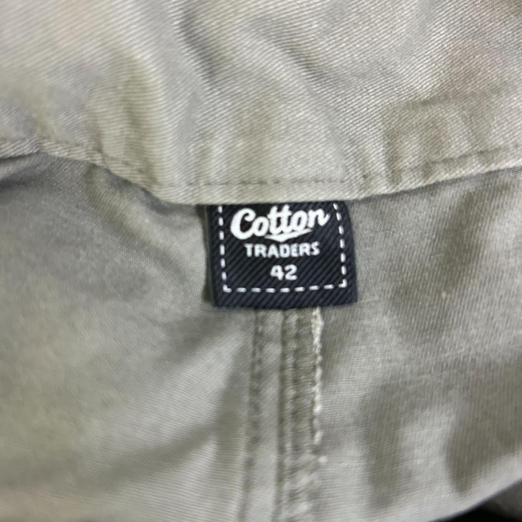 Cotton Traders Olive Cotton Chino Pants - Size 42
