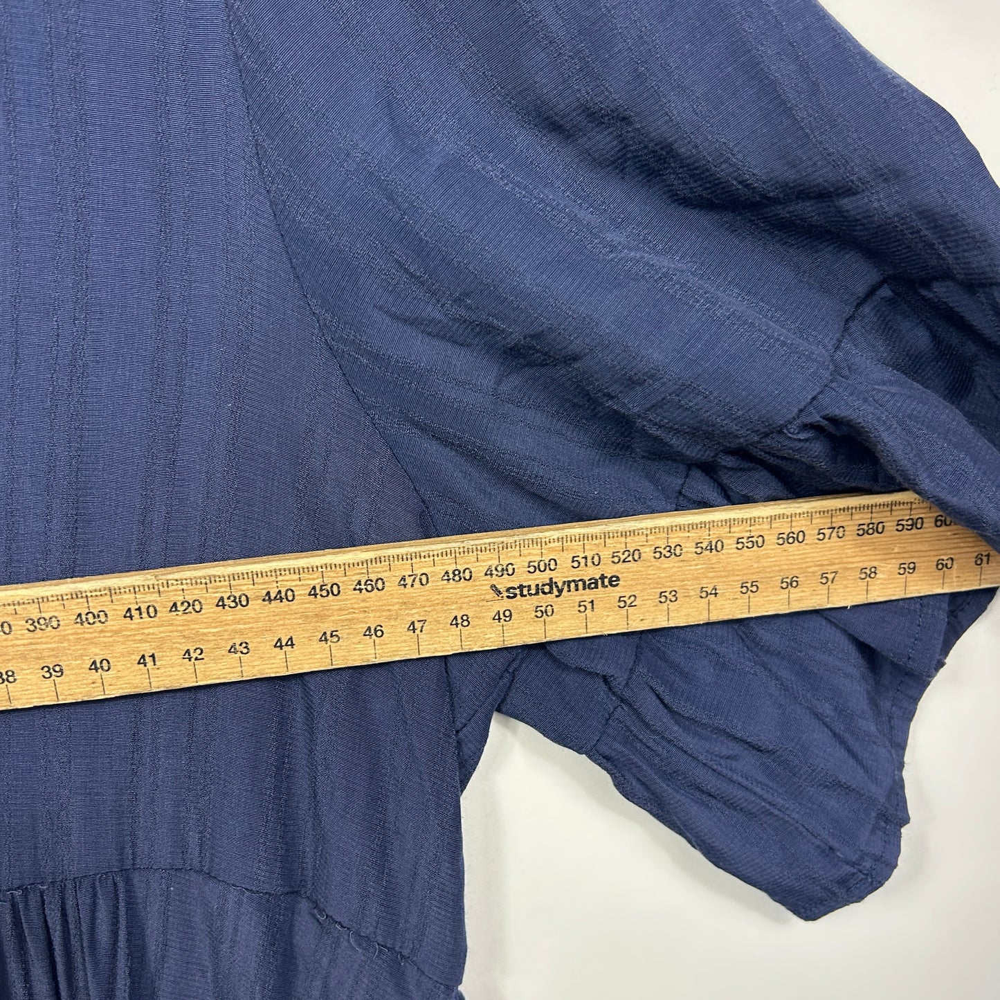 Orange Sherbet Navy Blue Tiered Dress - Size 14