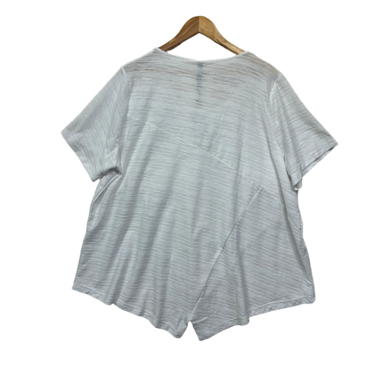 Taking Shape Top Size 20 Plus Large White Short Sleeve New