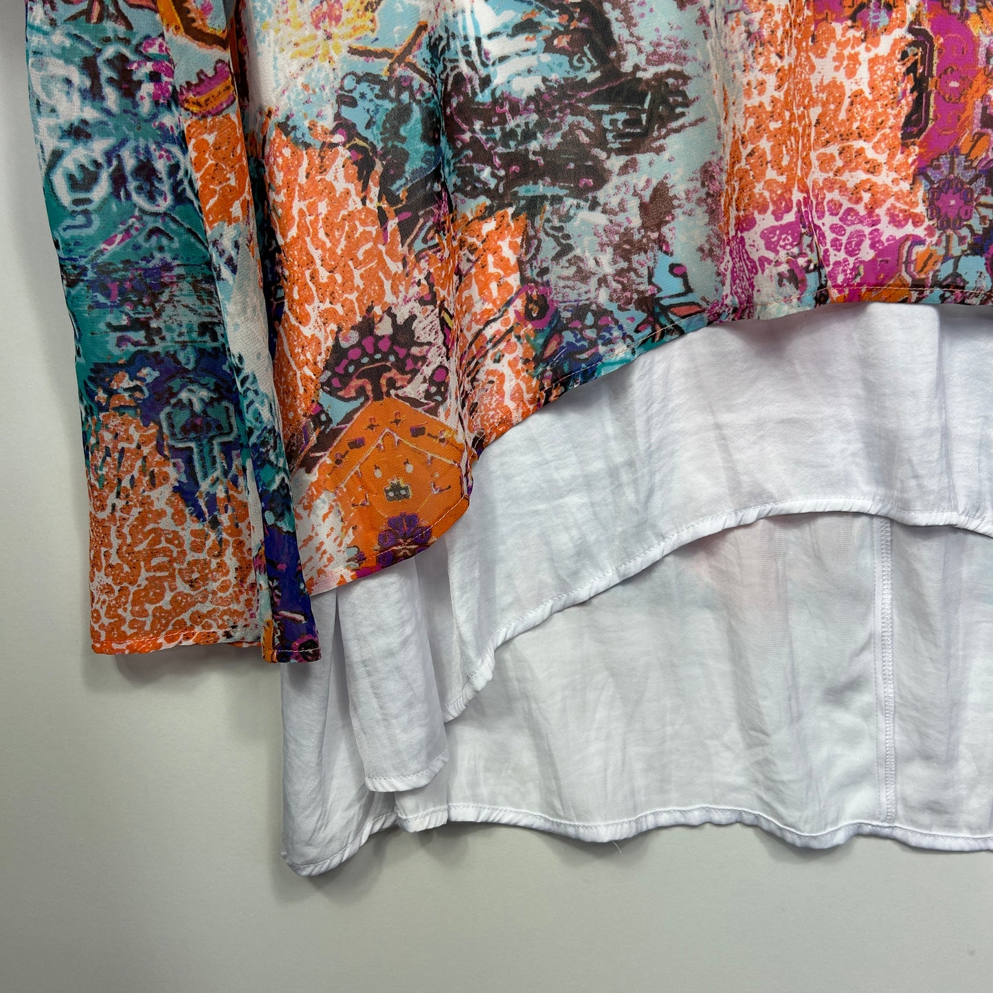 Taking Shape Layered Tunic with 3/4 Sleeves - Size 22