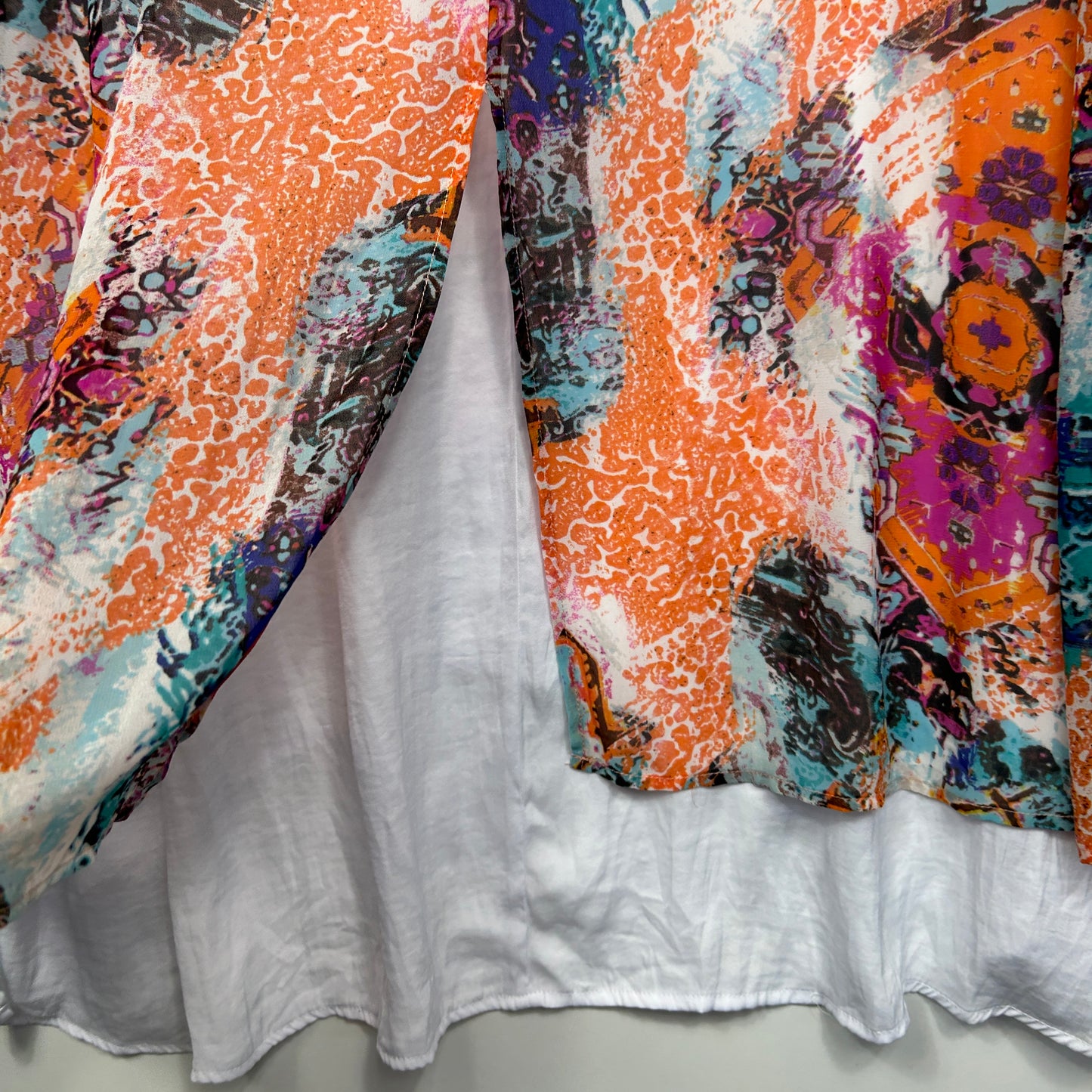 Taking Shape Layered Tunic with 3/4 Sleeves - Size 22