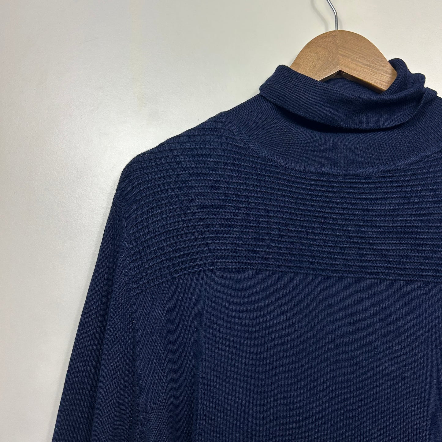 Millers Navy Roll Neck Knit Jumper Top - Size XXL