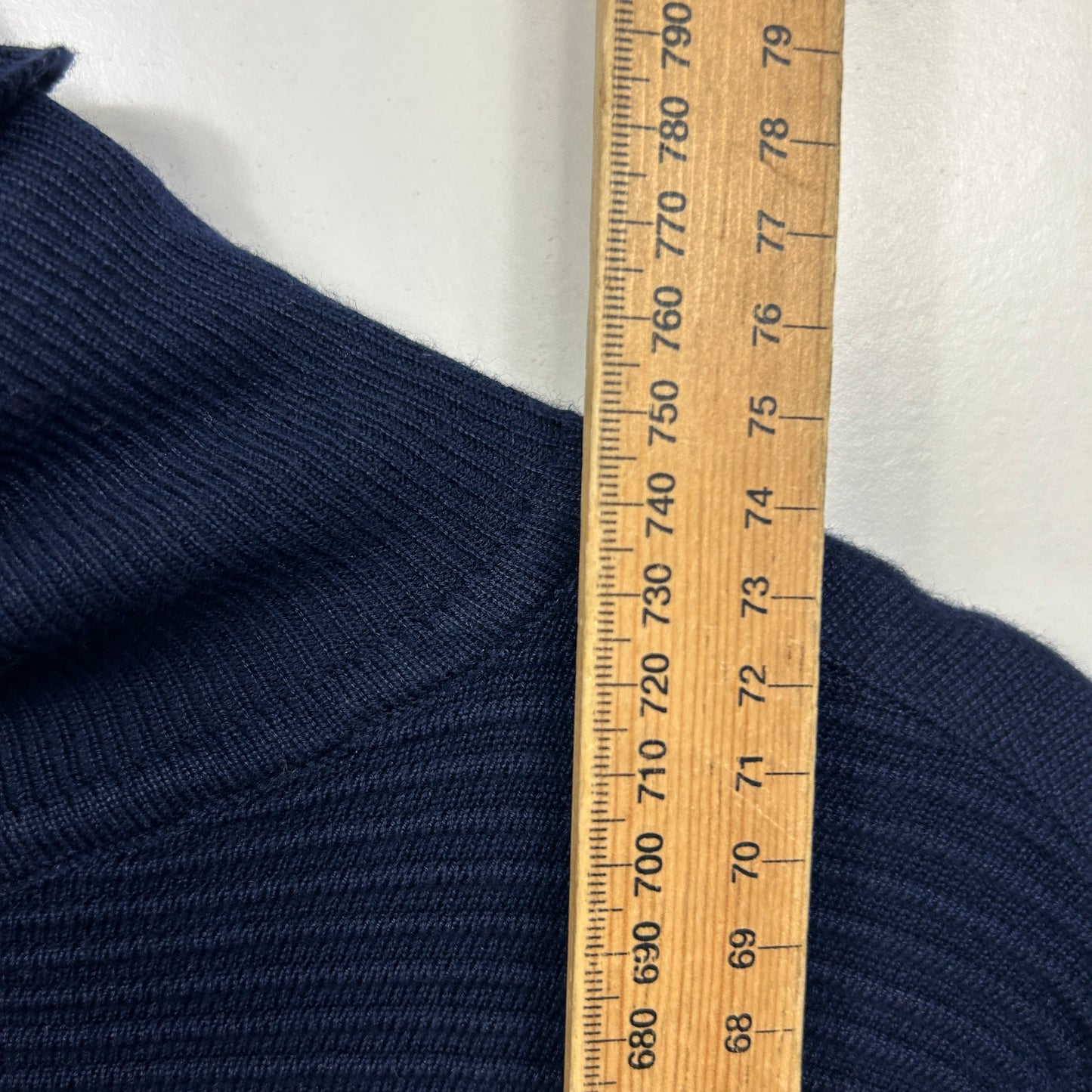 Millers Navy Roll Neck Knit Jumper Top - Size XXL