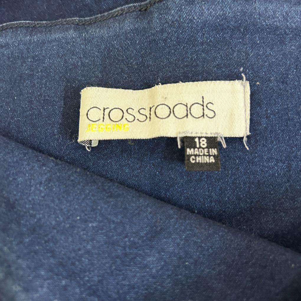 Crossroads Navy Jegging - Size 18
