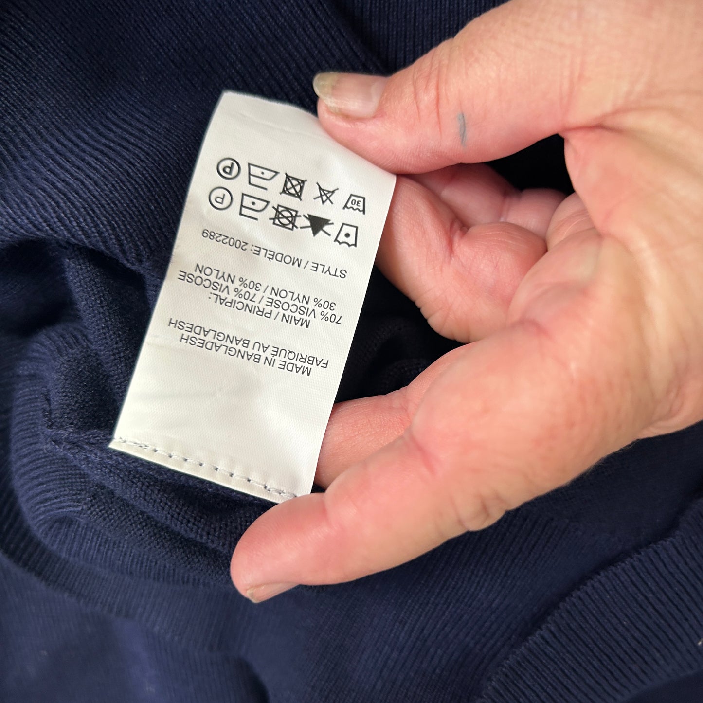 Millers Navy Roll Neck Knit Jumper Top - Size XXL