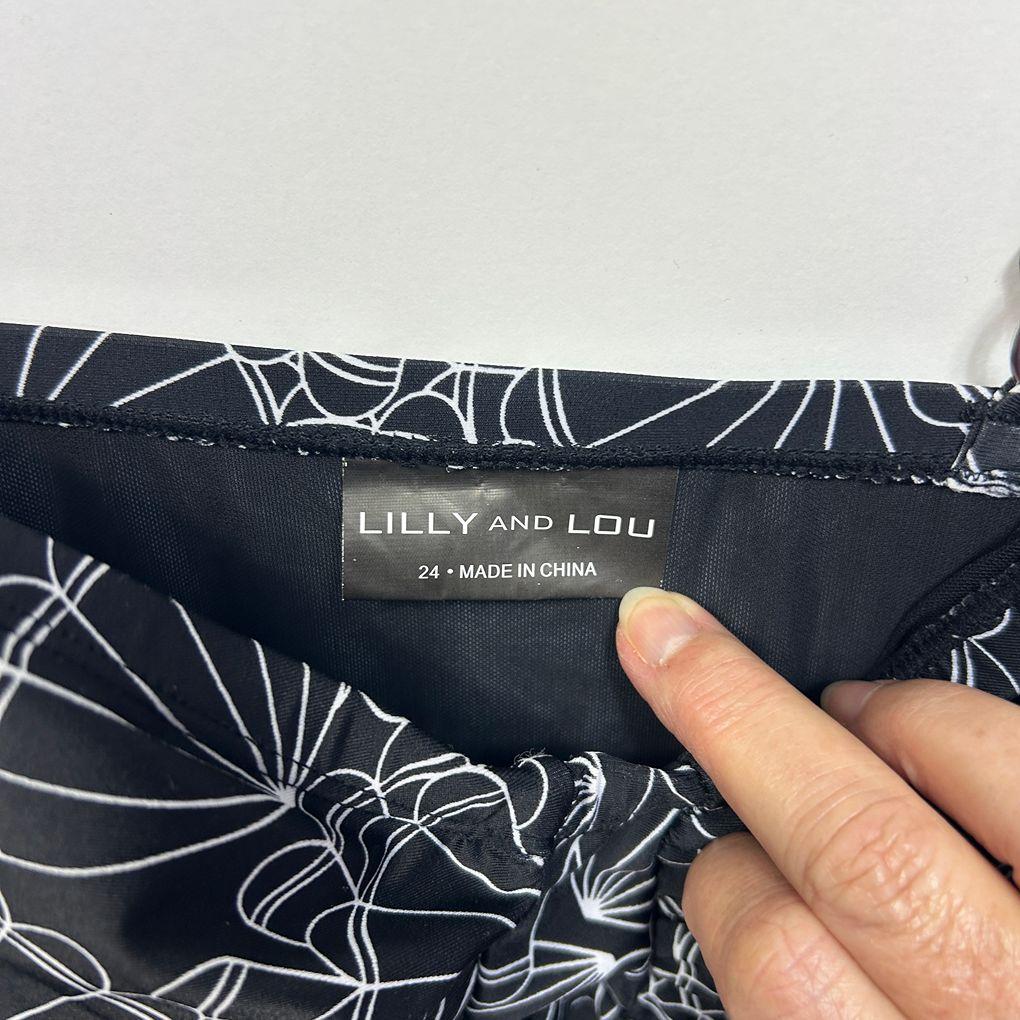 Lilly And Lou Black Tankini Swim Top - Size 24