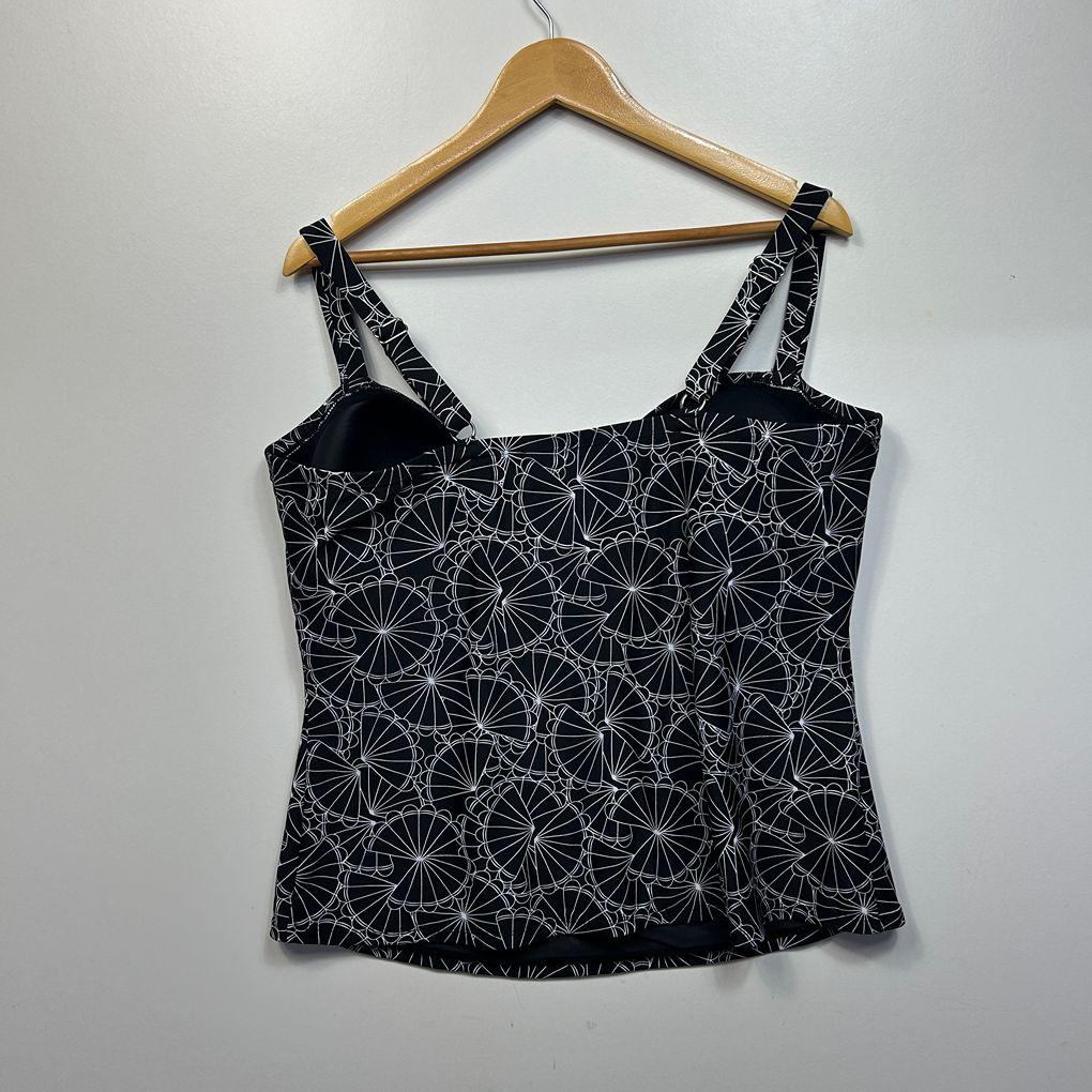Lilly And Lou Black Tankini Swim Top - Size 24