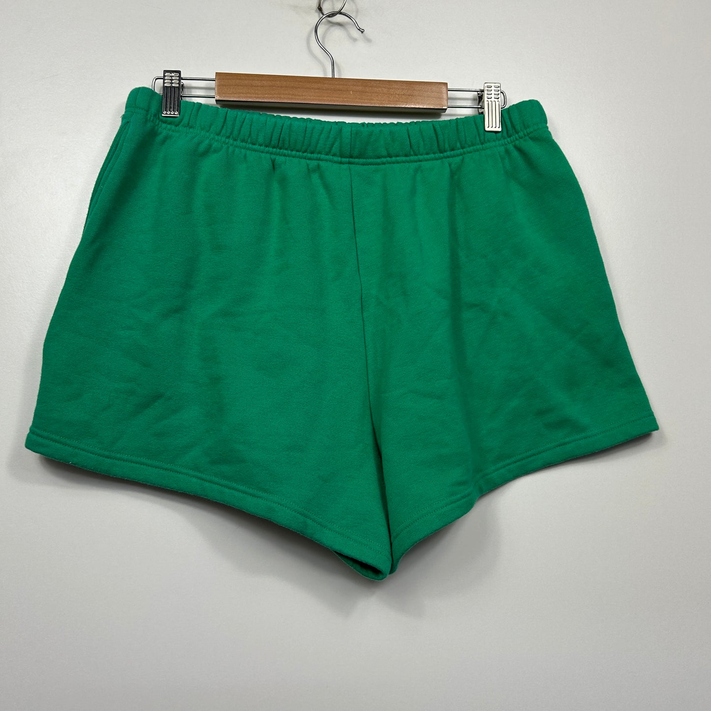 Subtitled Emerald Green Casual Shorts - Size XL