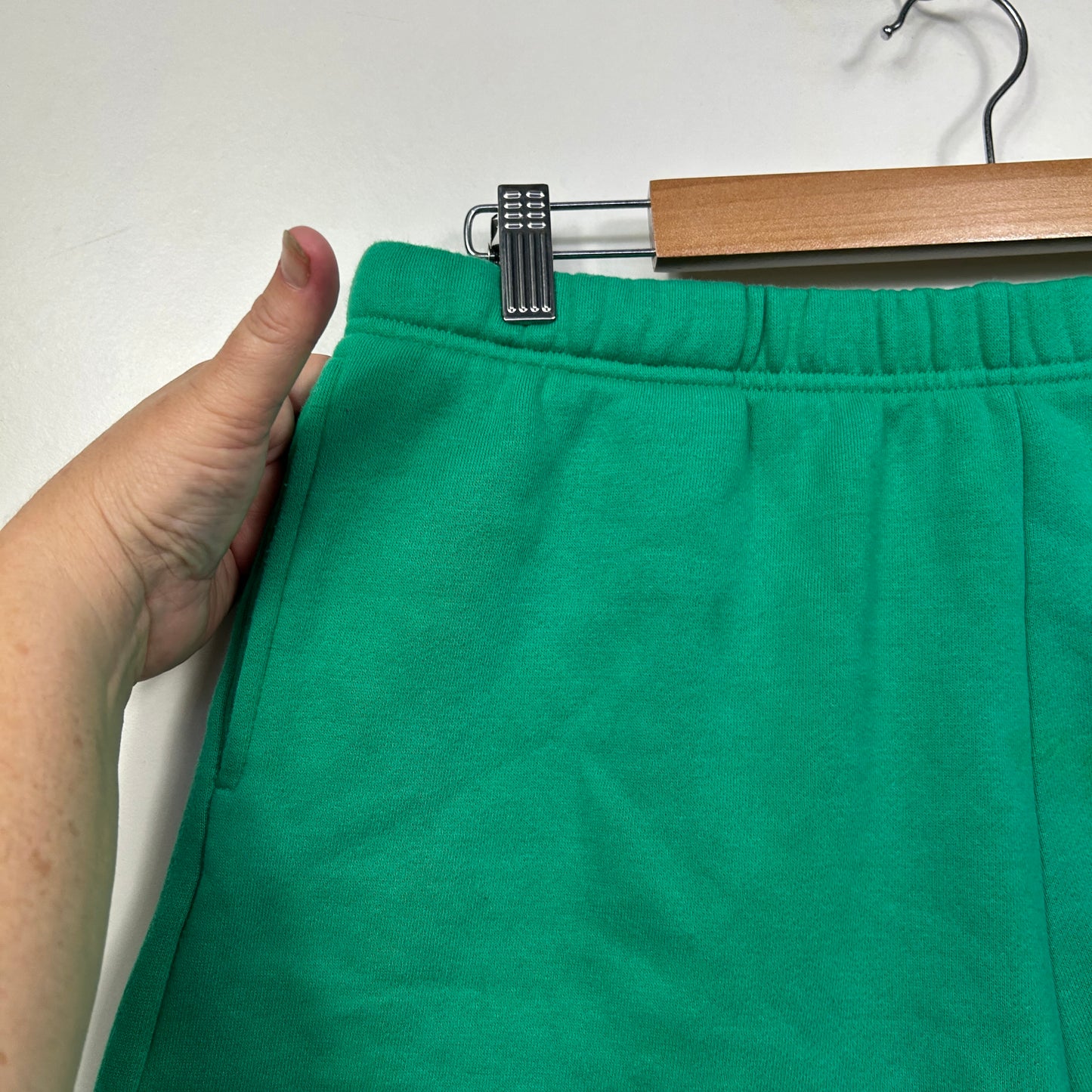 Subtitled Emerald Green Casual Shorts - Size XL