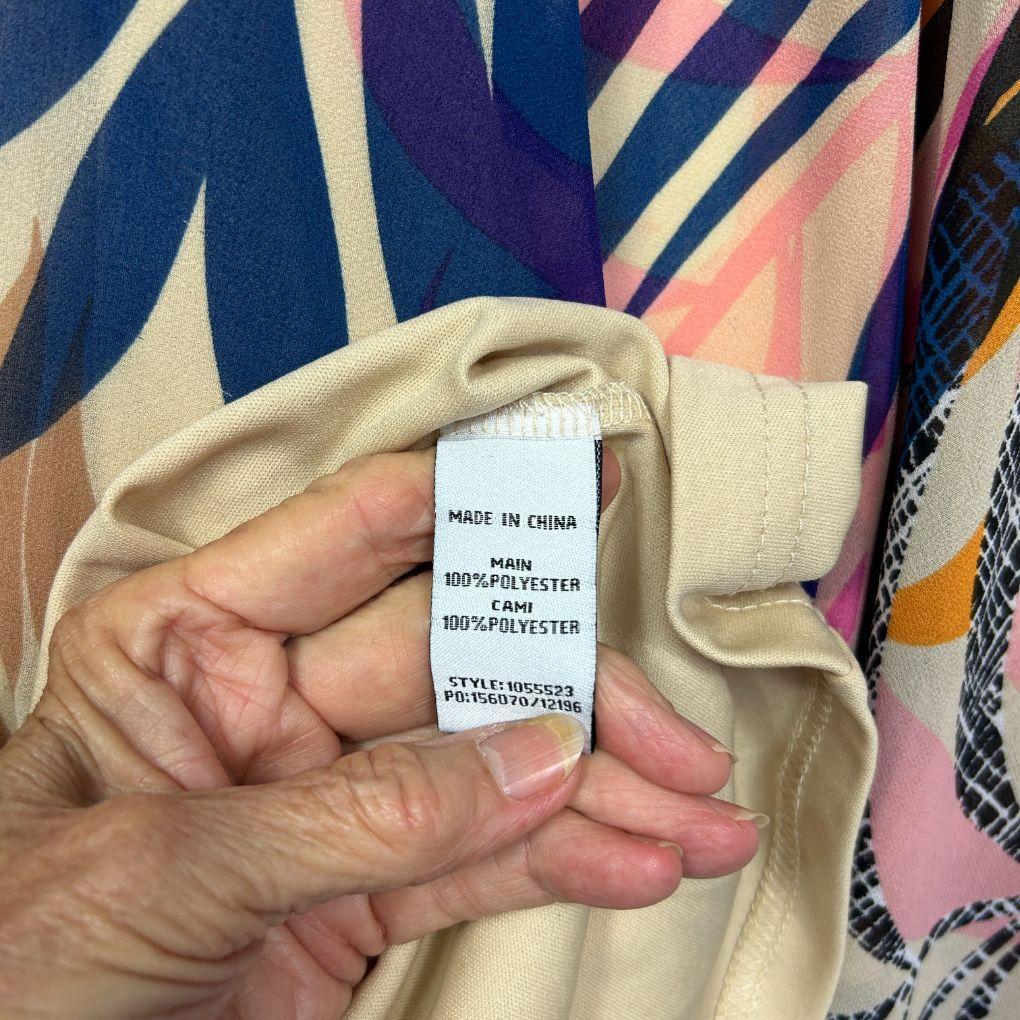 beme Tropical Print Polyester Kaftan - Size L/XL