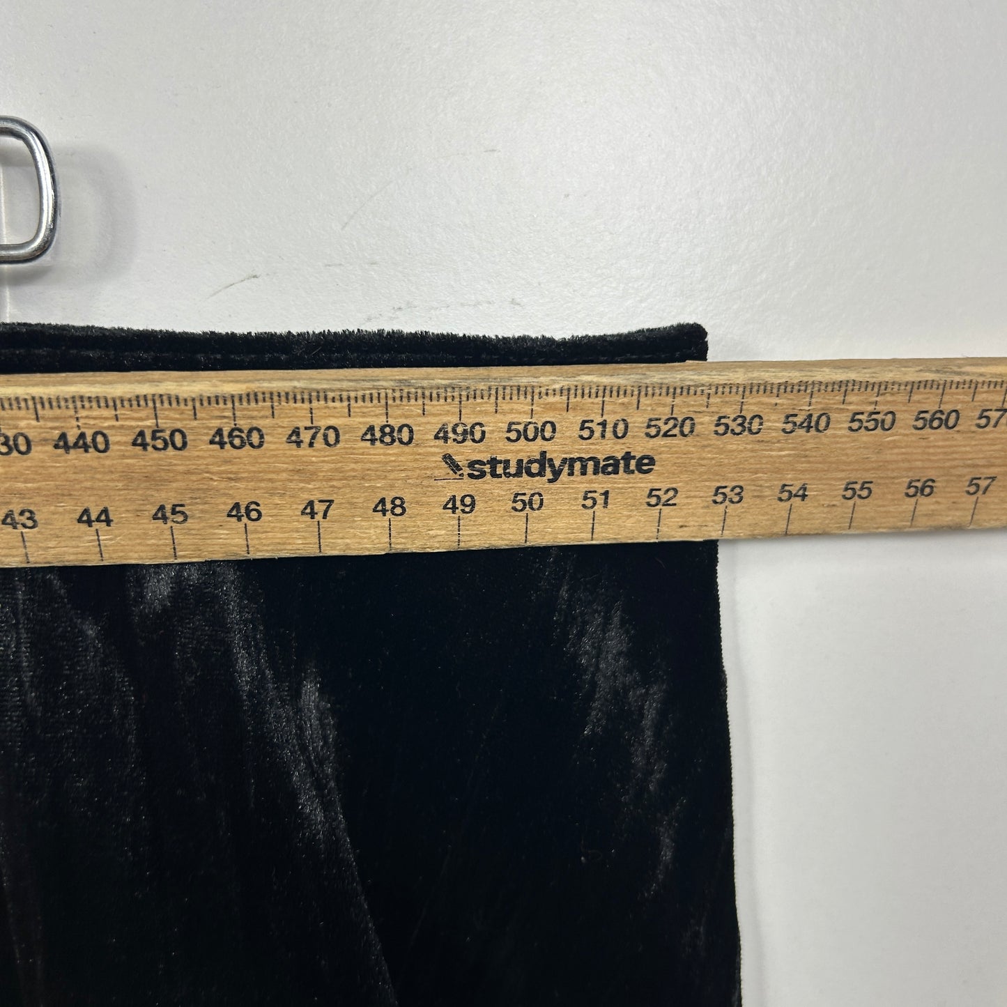 Vintage 1626 Sixteen Twentysix Black Velvet Tiered Boho Maxi Skirt - Size 18