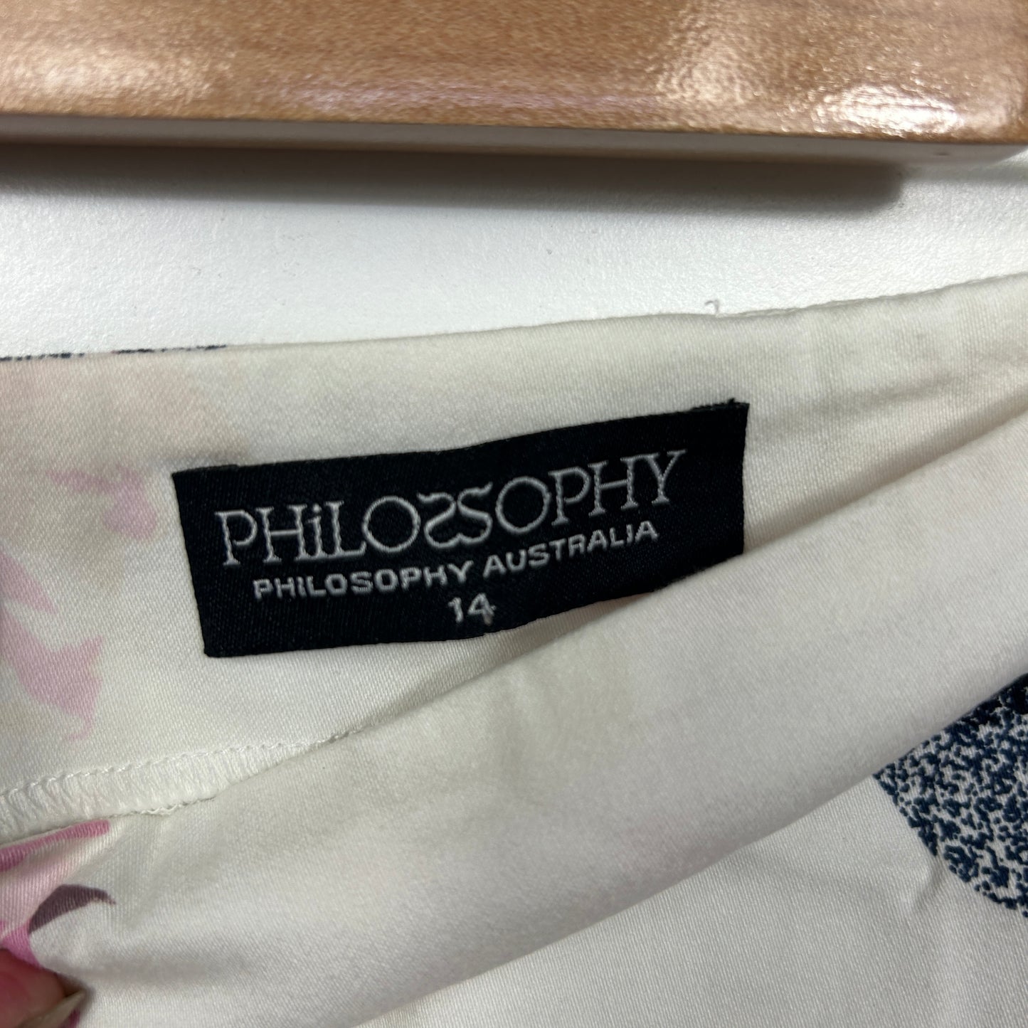 Philosophy Australia Floral Print Pencil Skirt - Size 14
