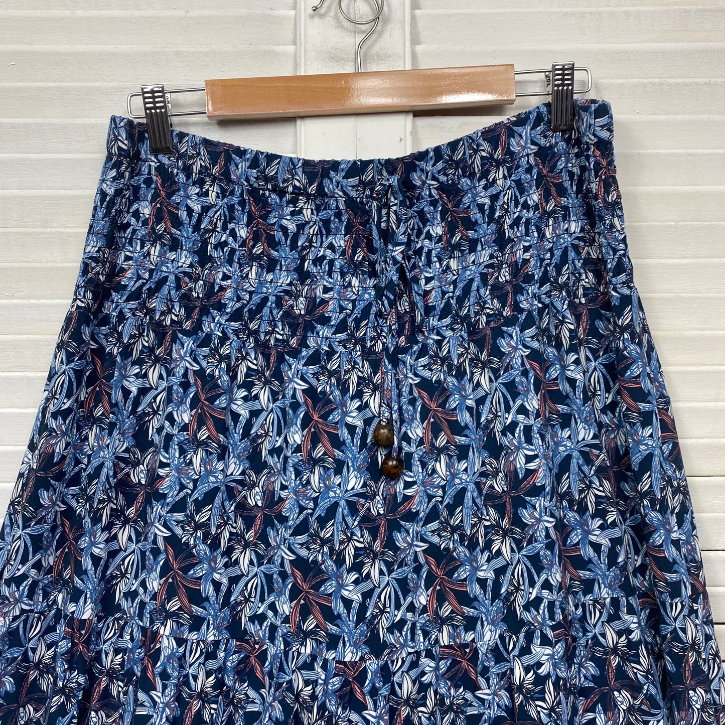 Millers Maxi Skirt Size Large 14 Blue Long Length