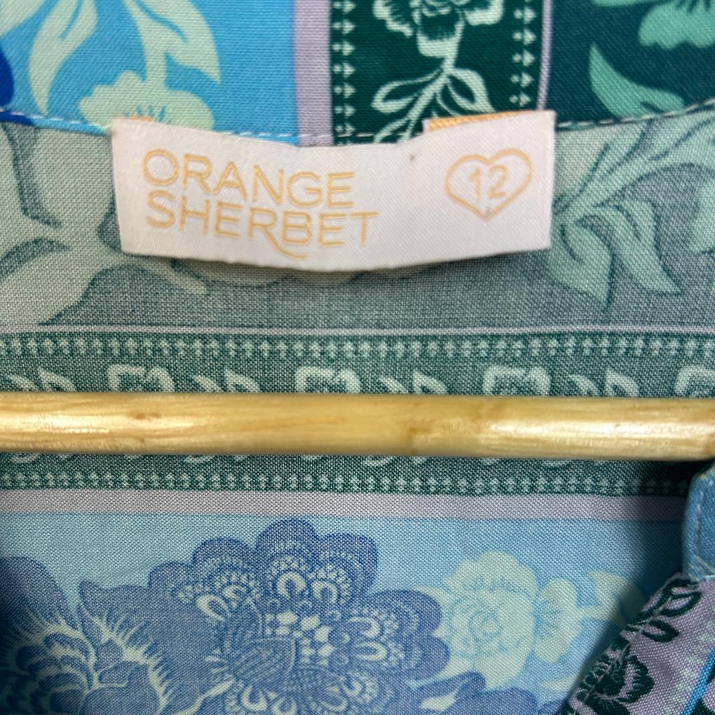 Orange Sherbet Boho Maxi Dress - Size 12