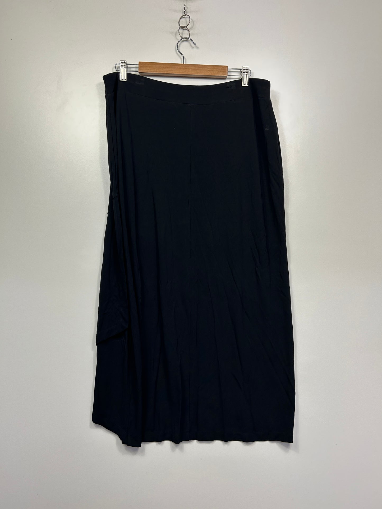 Taking Shape Black Maxi Skirt with Pockets - Size 16