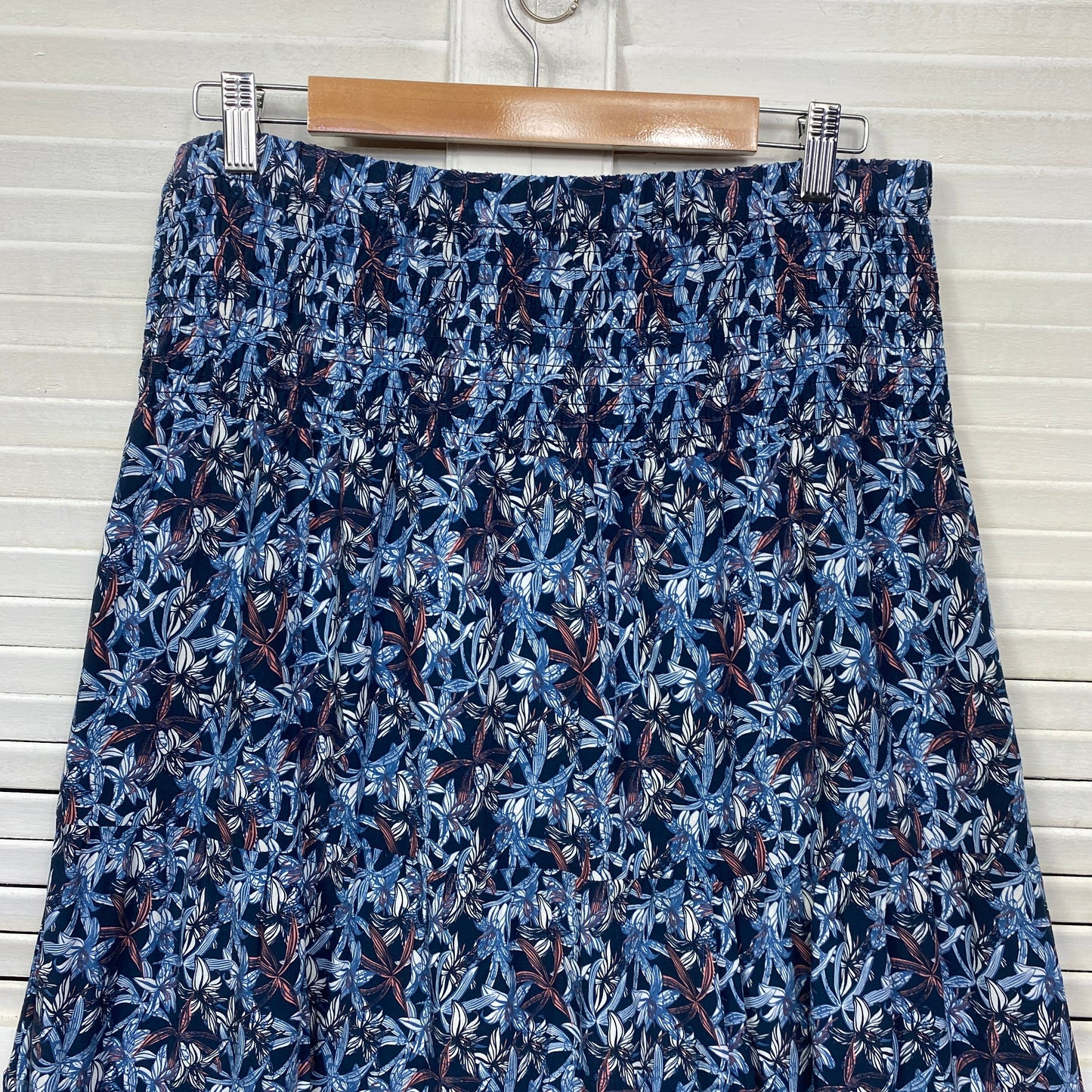 Millers Maxi Skirt Size Large 14 Blue Long Length