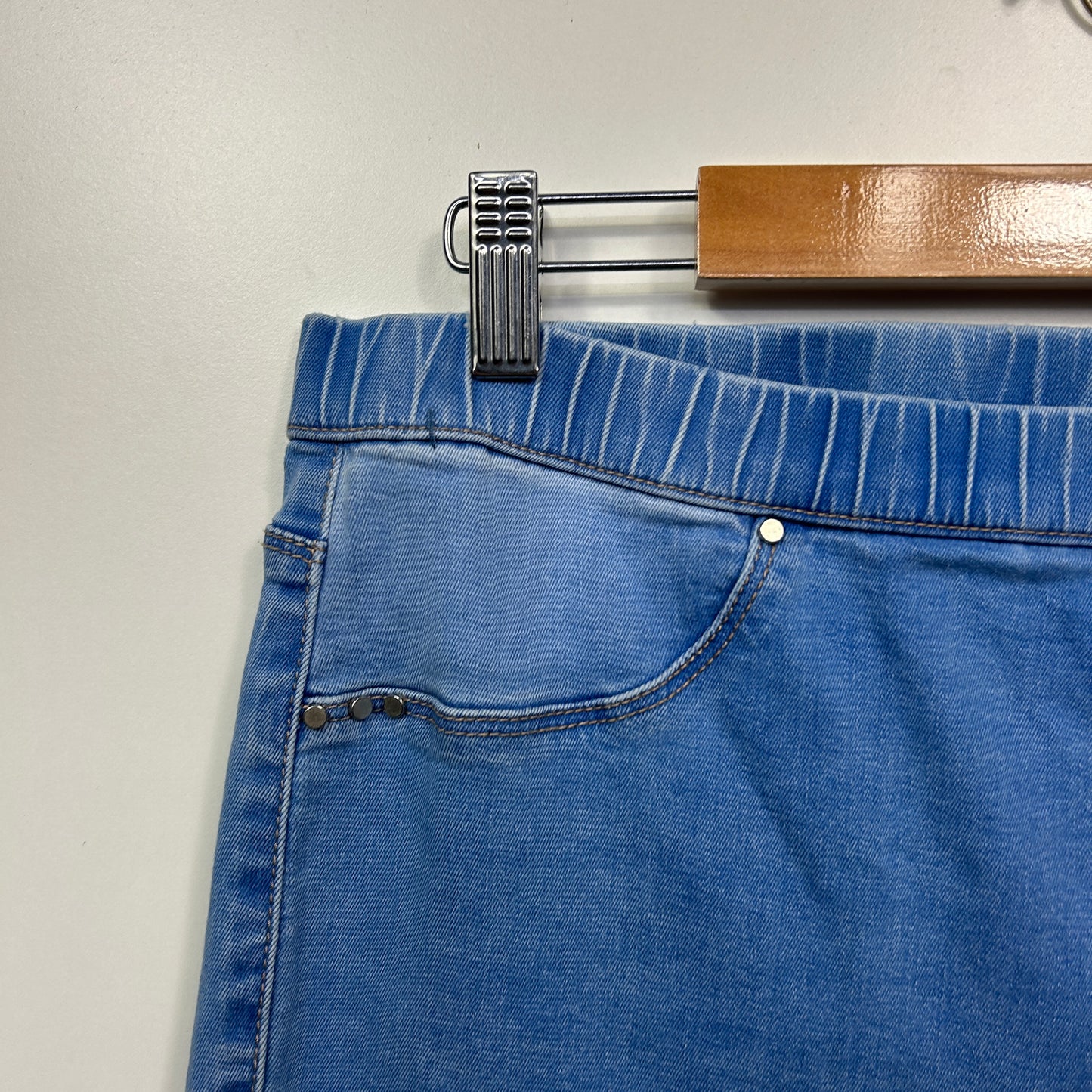 Rockmans Jeans Size 14 Blue Pull On