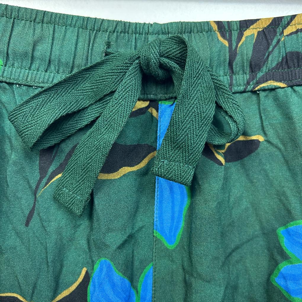 Sussan Green Floral Shirt & Short Set- Size XXL