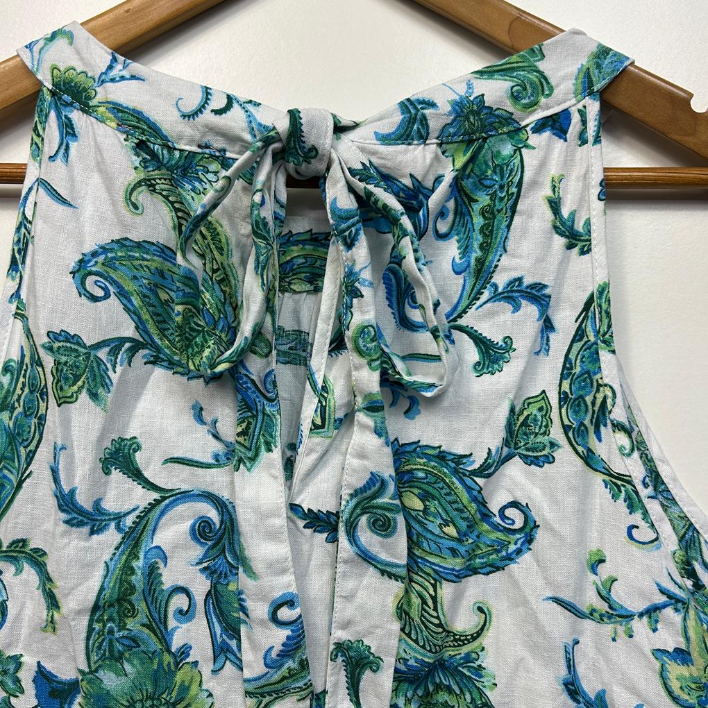 Autograph White Linen Top - Size 22