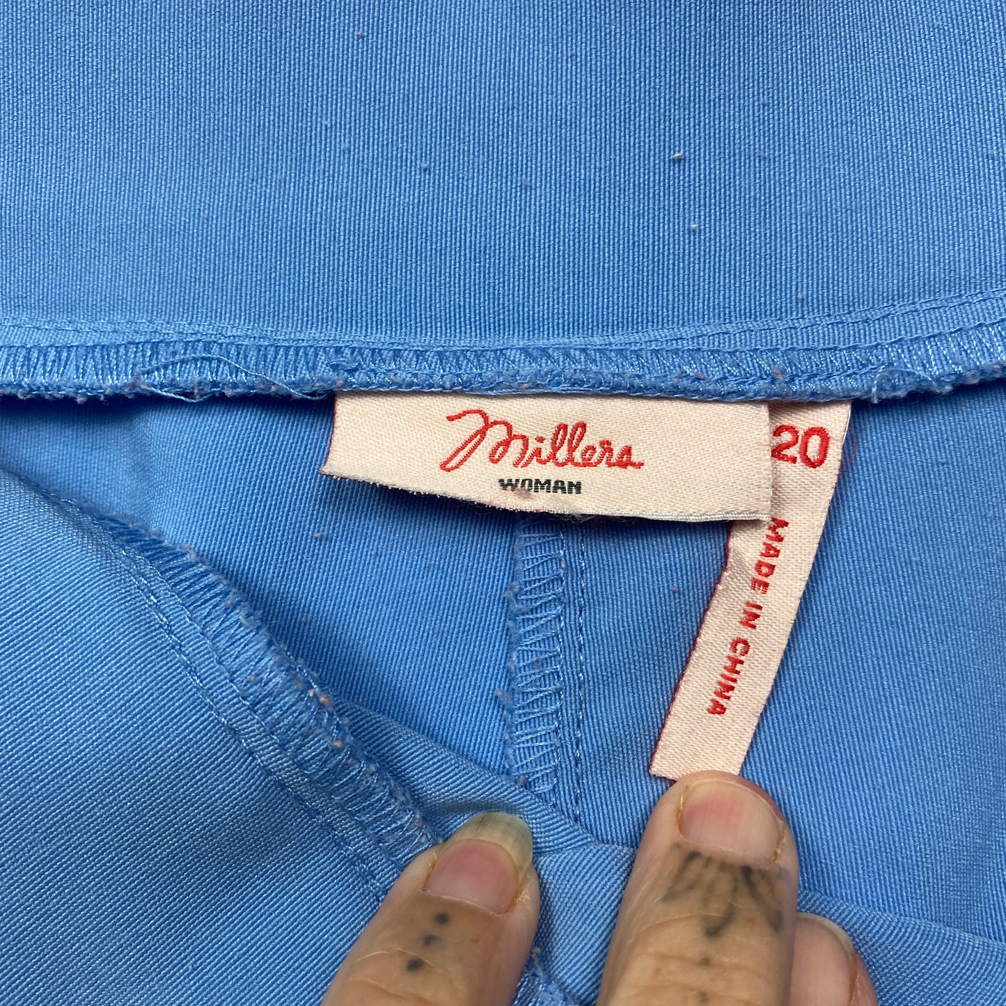 Millers Pants Size 20 Plus Blue Cropped Pull On