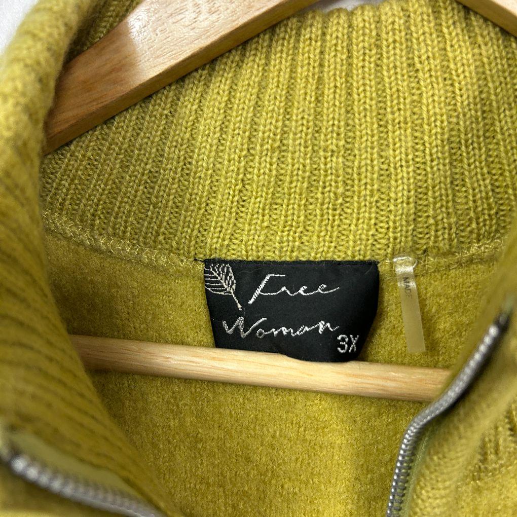 Free Woman Olive Wool Vest - Size 3X (fault)
