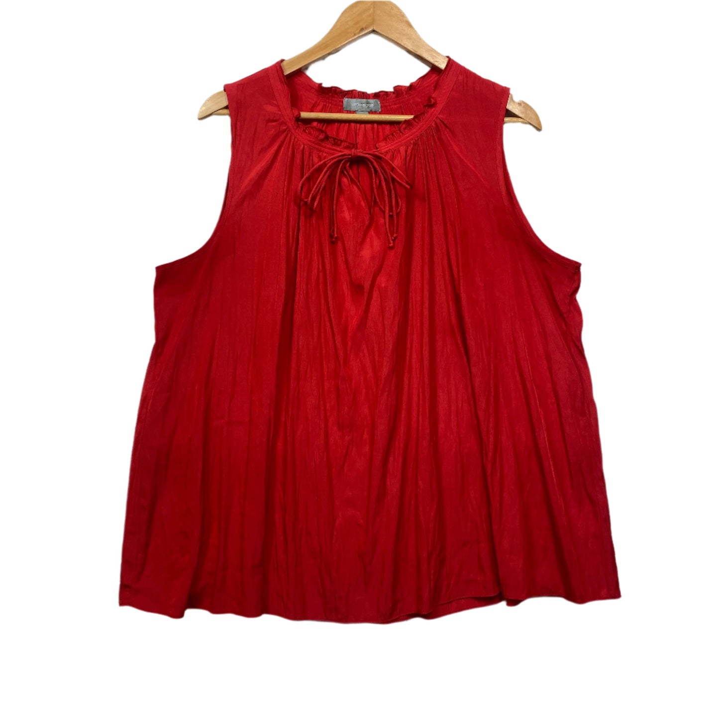 Suzanne Grae Top Size 16 Red Sleeveless