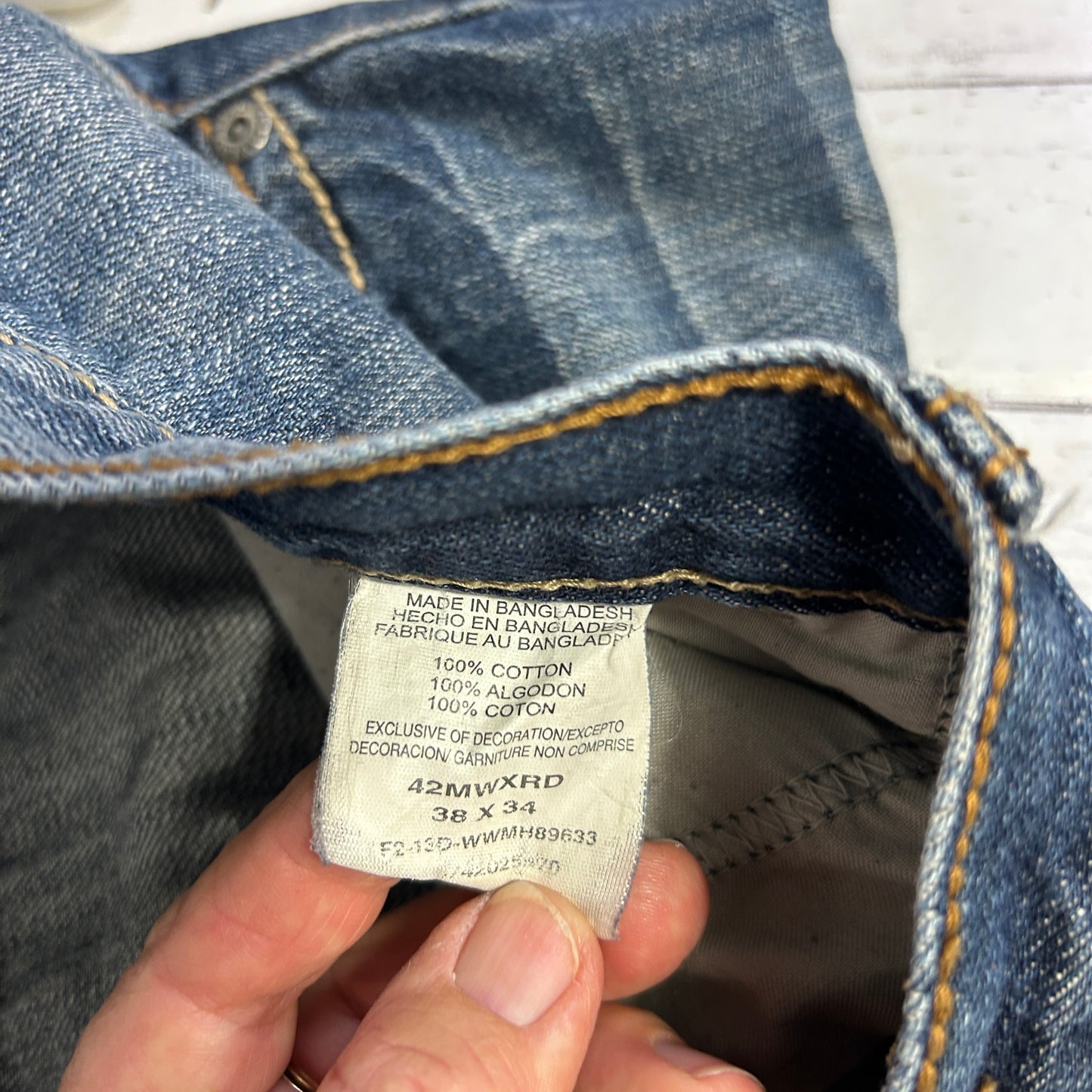 Wrangler Dark Blue Cut Off Denim Shorts - Size 20X