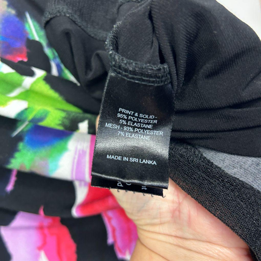 Taking Shape Multicolour Abstract Print Top - Size 18/M