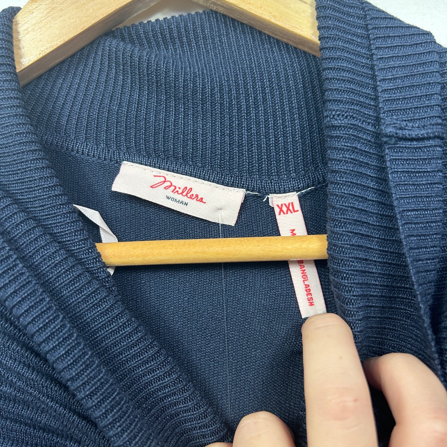 Millers Navy Blue Knit Top Jumper -  Size XXL