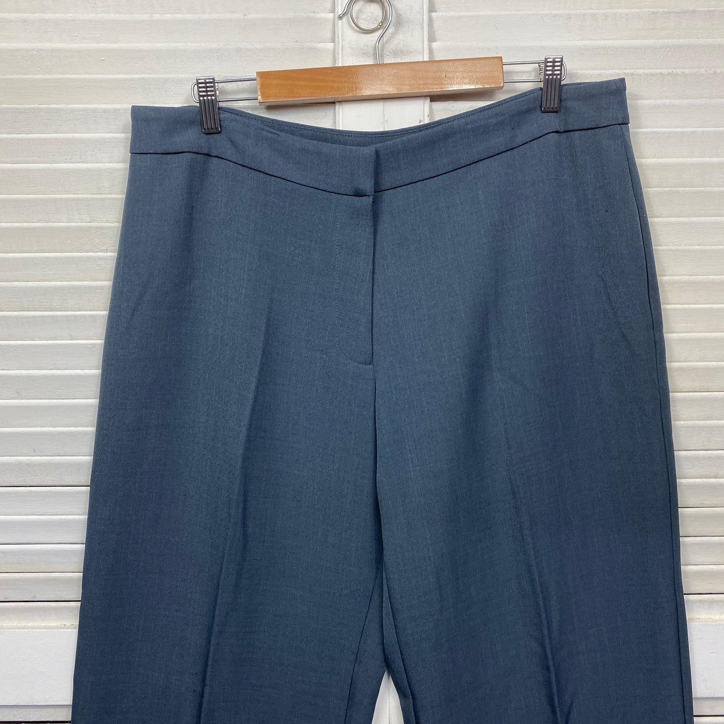 Noni B Pants Size 16 Blue Pleated Zip Fly