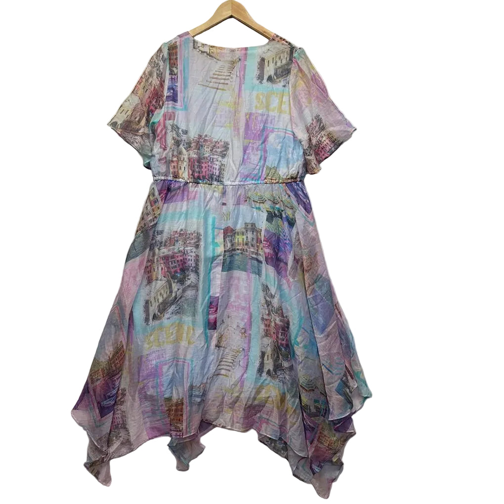 Taking Shape Multicoloured Dress - Size 18