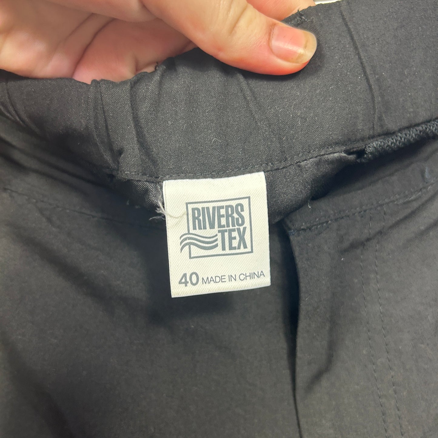 Rivers Black Cargo Pants  - Size 40