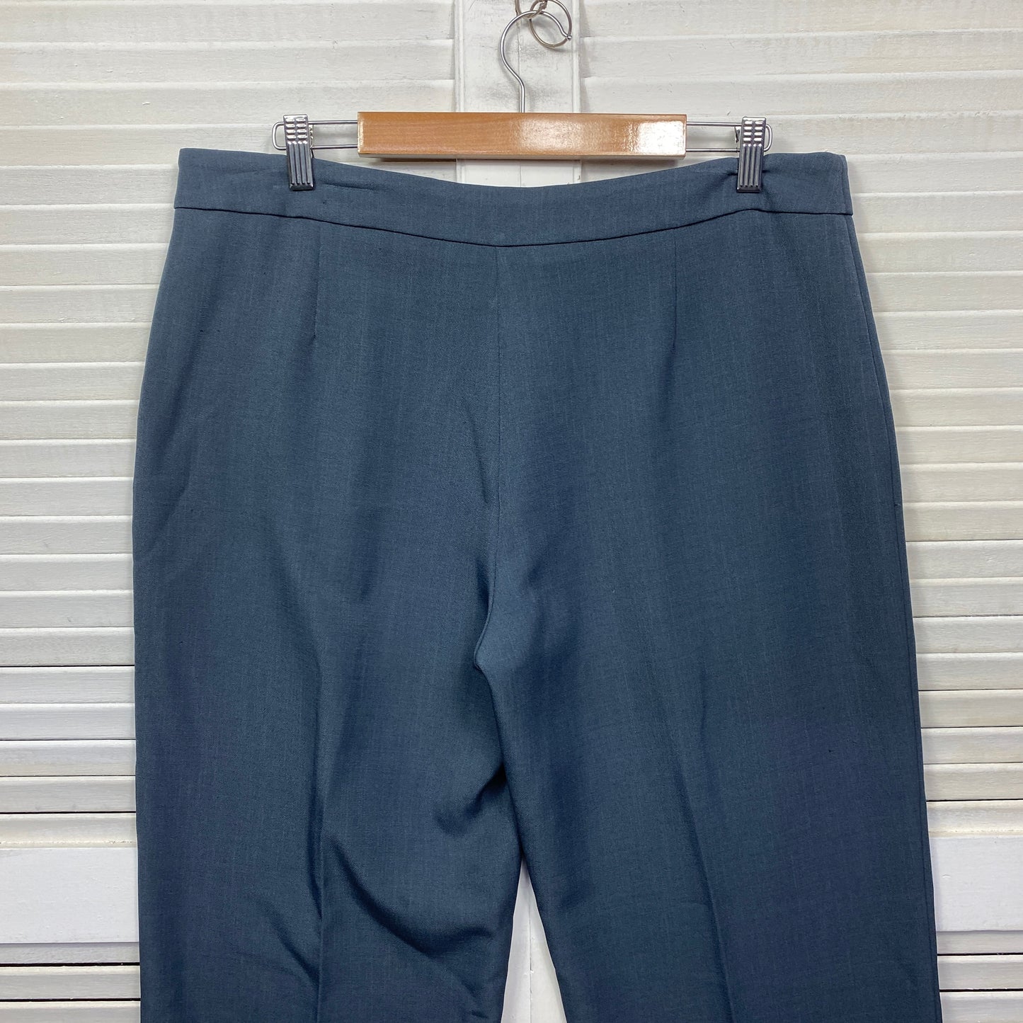 Noni B Pants Size 16 Blue Pleated Zip Fly