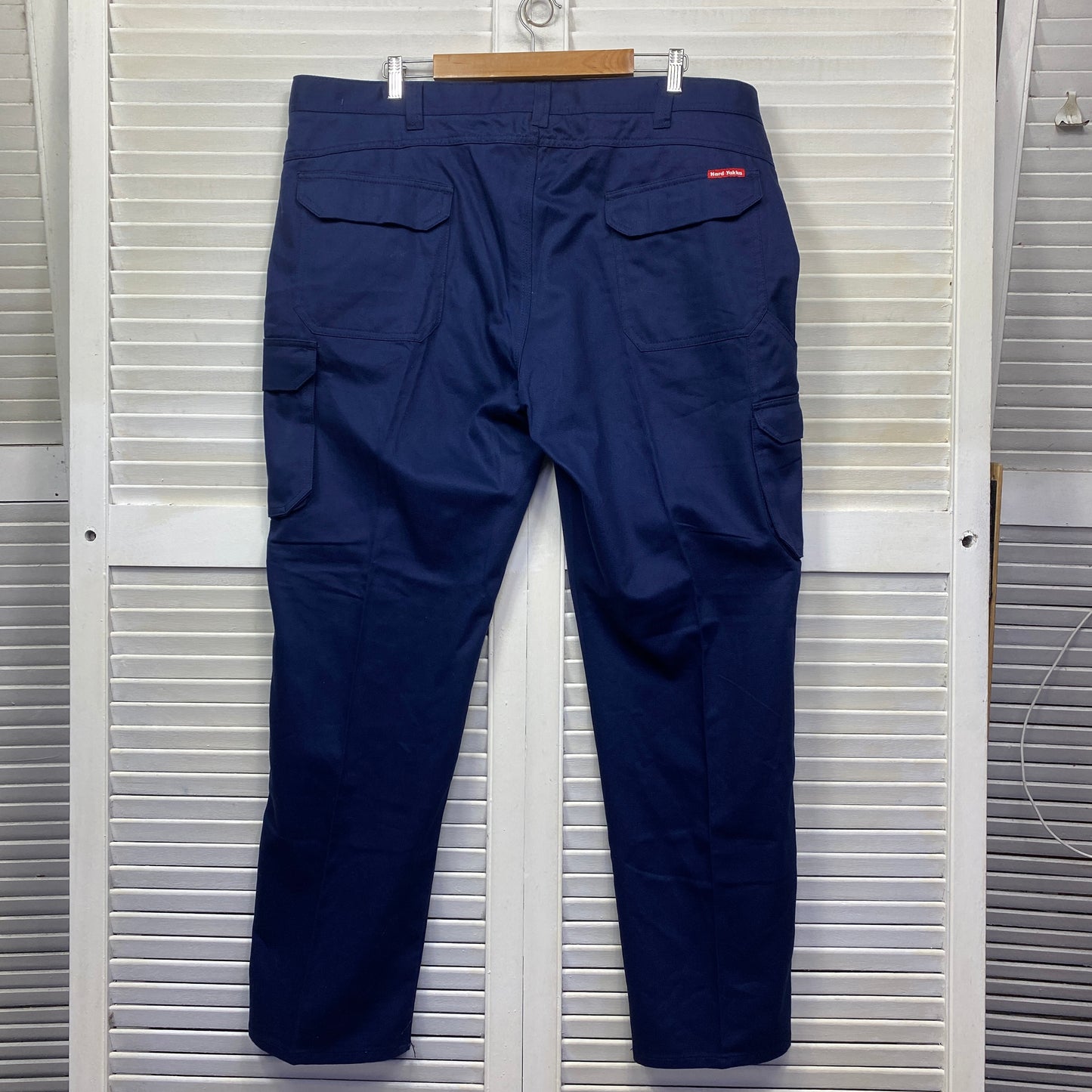 Hard Yakka Work Drill Pants Men Size 44 Navy Pockets Workwear New