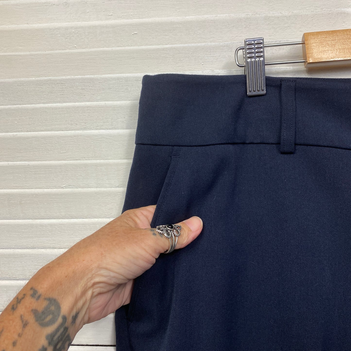 Preview Pants Size 20 Plus Navy Pockets Office