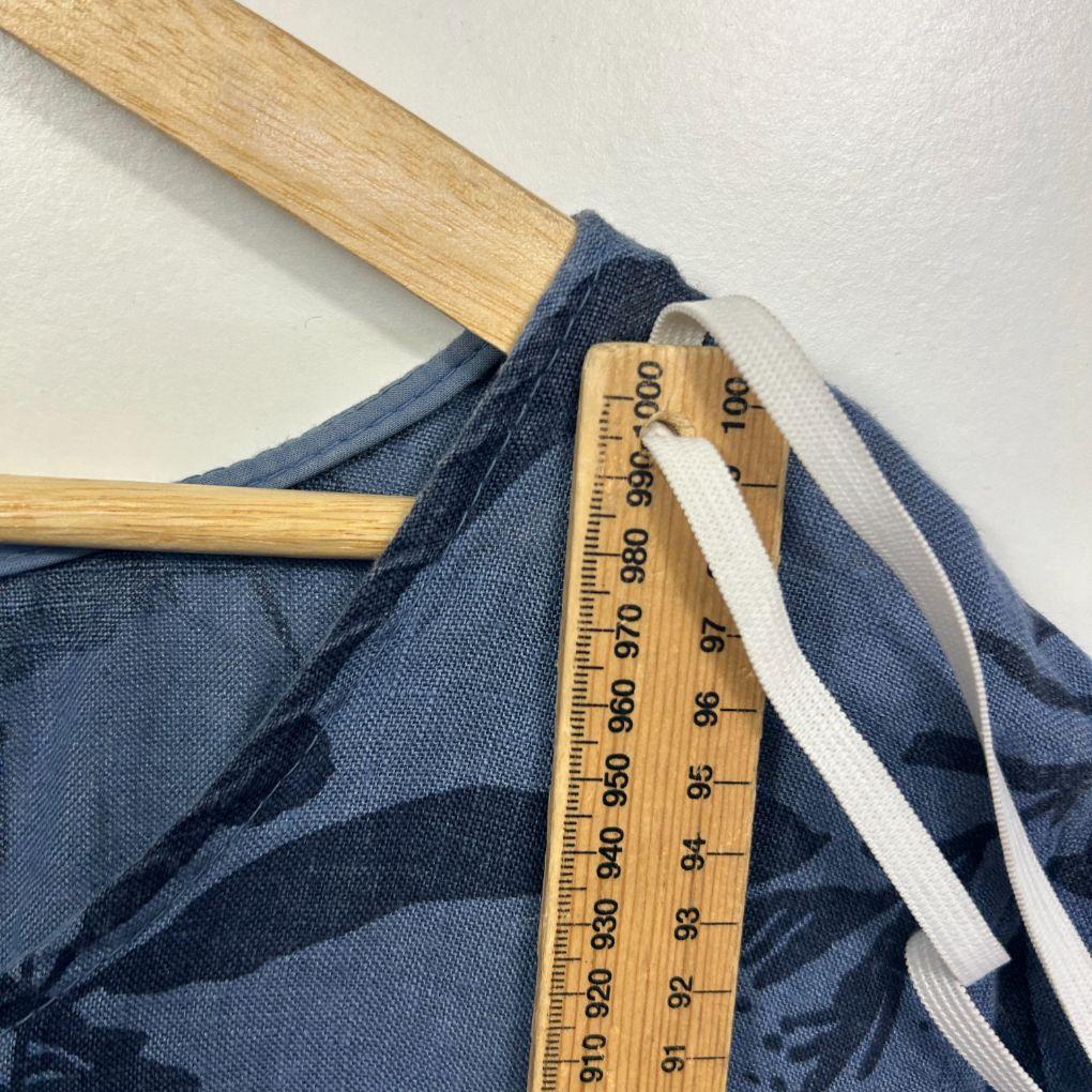 Lungo L'Arno Blue Linen Dress - Size 3X