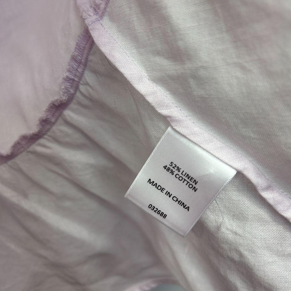 Sussan Lilac Linen Sleeveless Top - Size 16