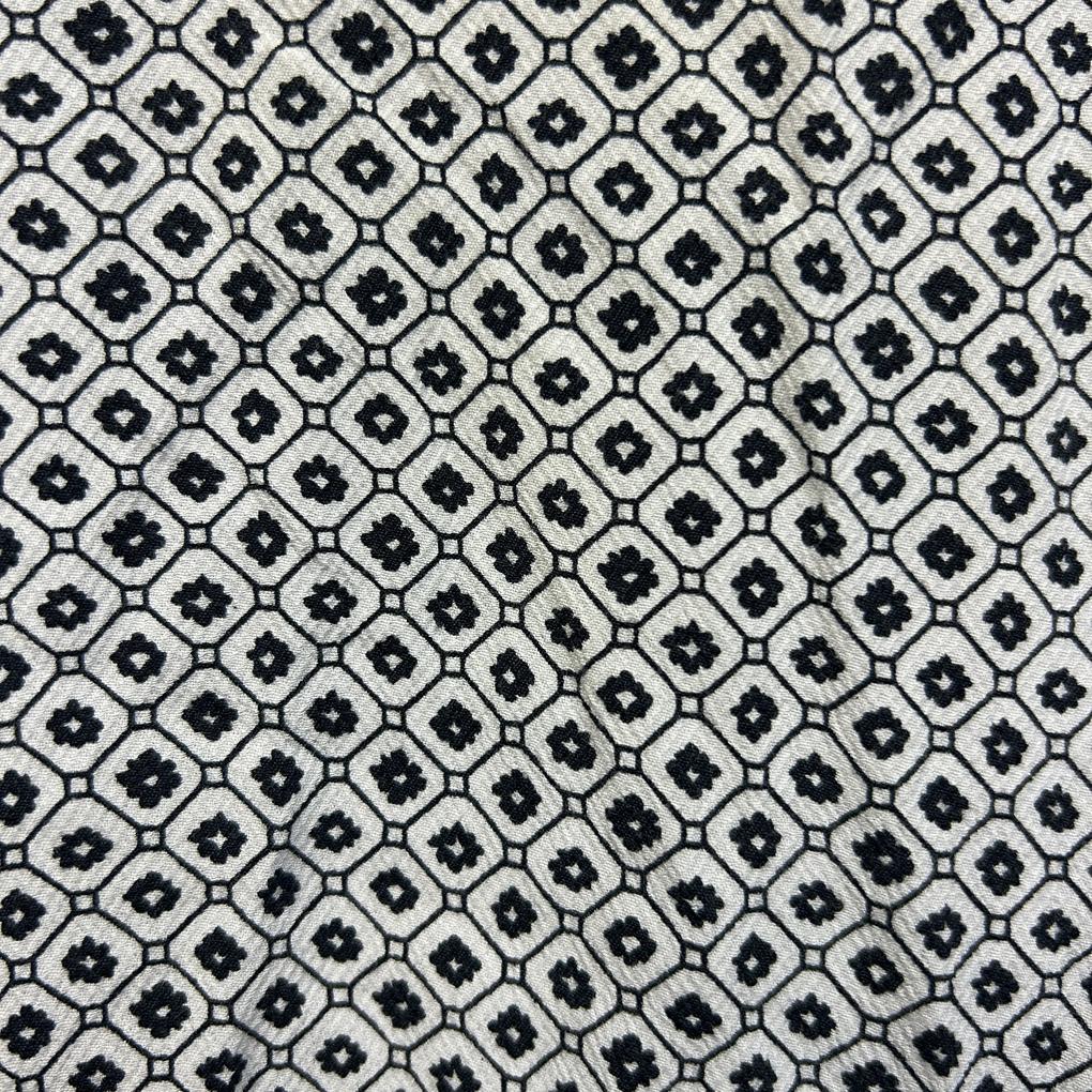 Sussan Black White Print Top - Size 18