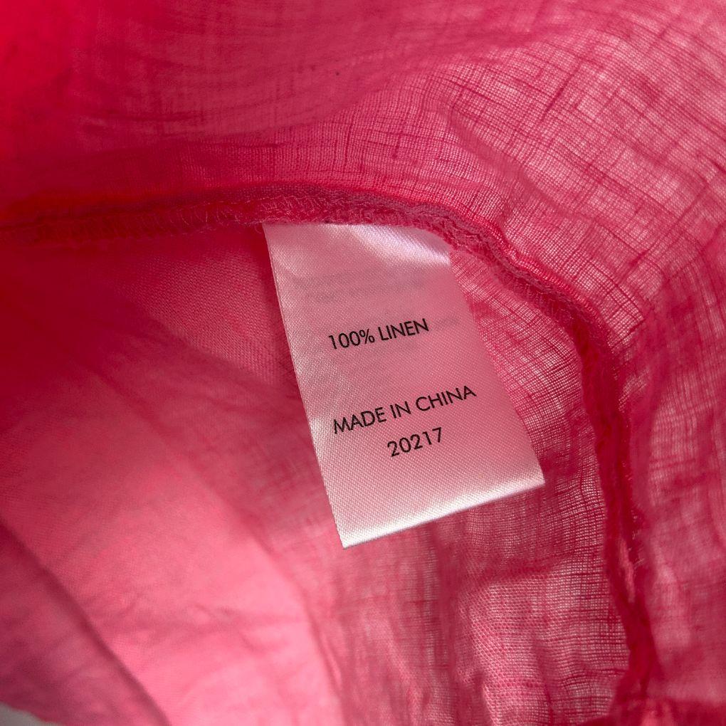 Suzanne Grae Linen Pink Linen Top - Size 14