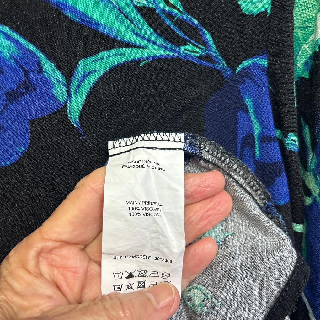 Katies Navy Floral Top - Size 14