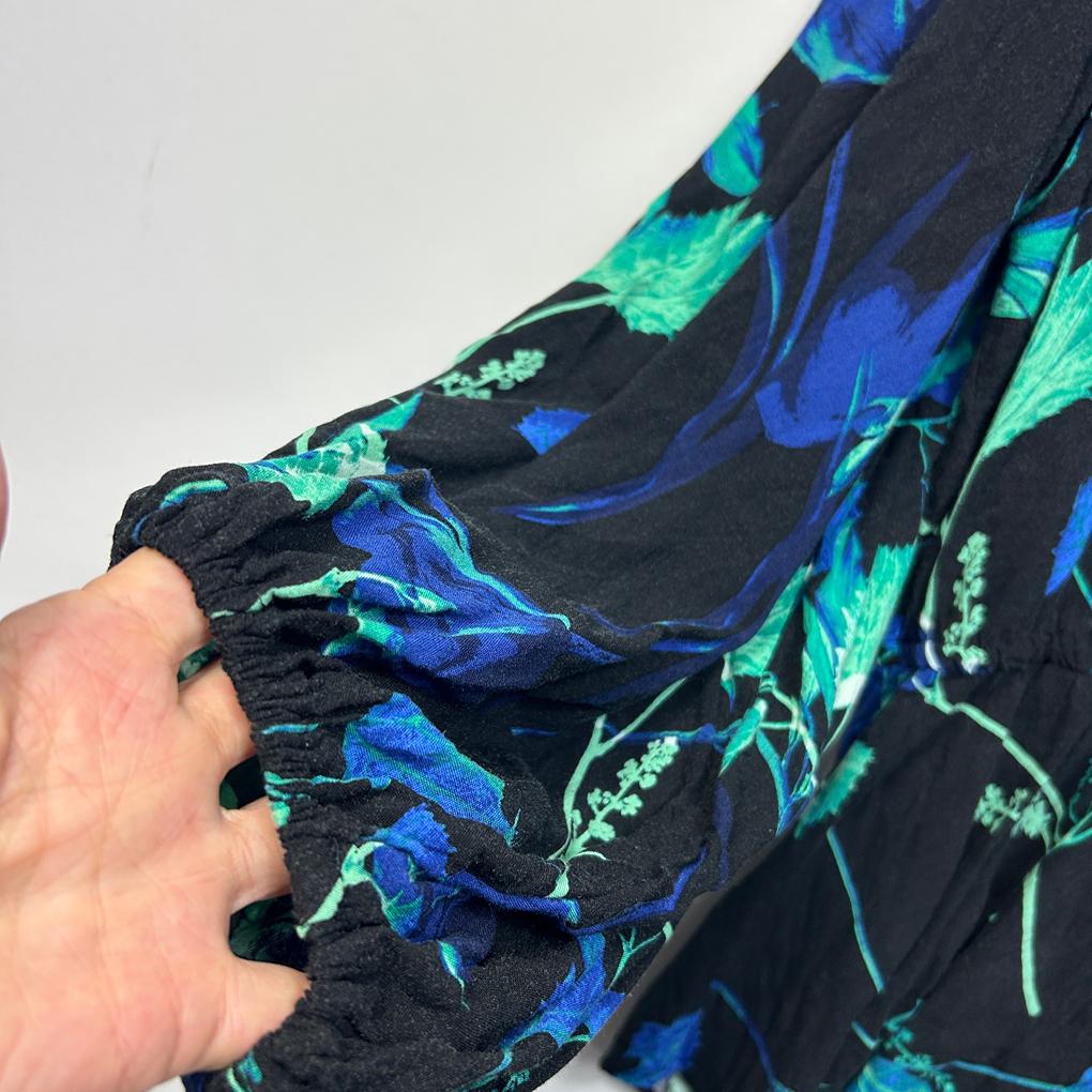 Katies Navy Floral Top - Size 14