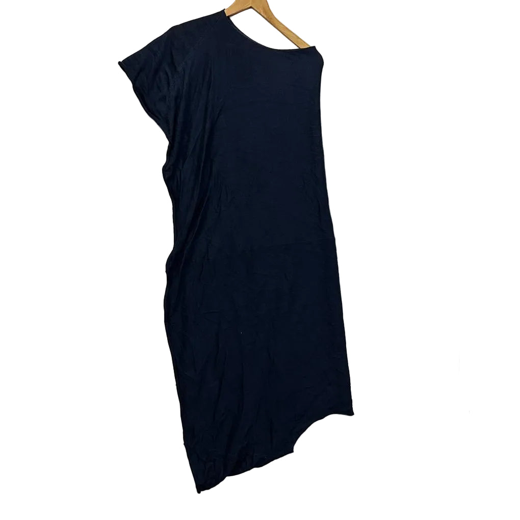 Capture Navy One Shoulder Dress - Size XL/XXL