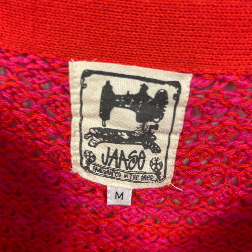 Jaase Red Cotton Jumper - Size M (Oversized)