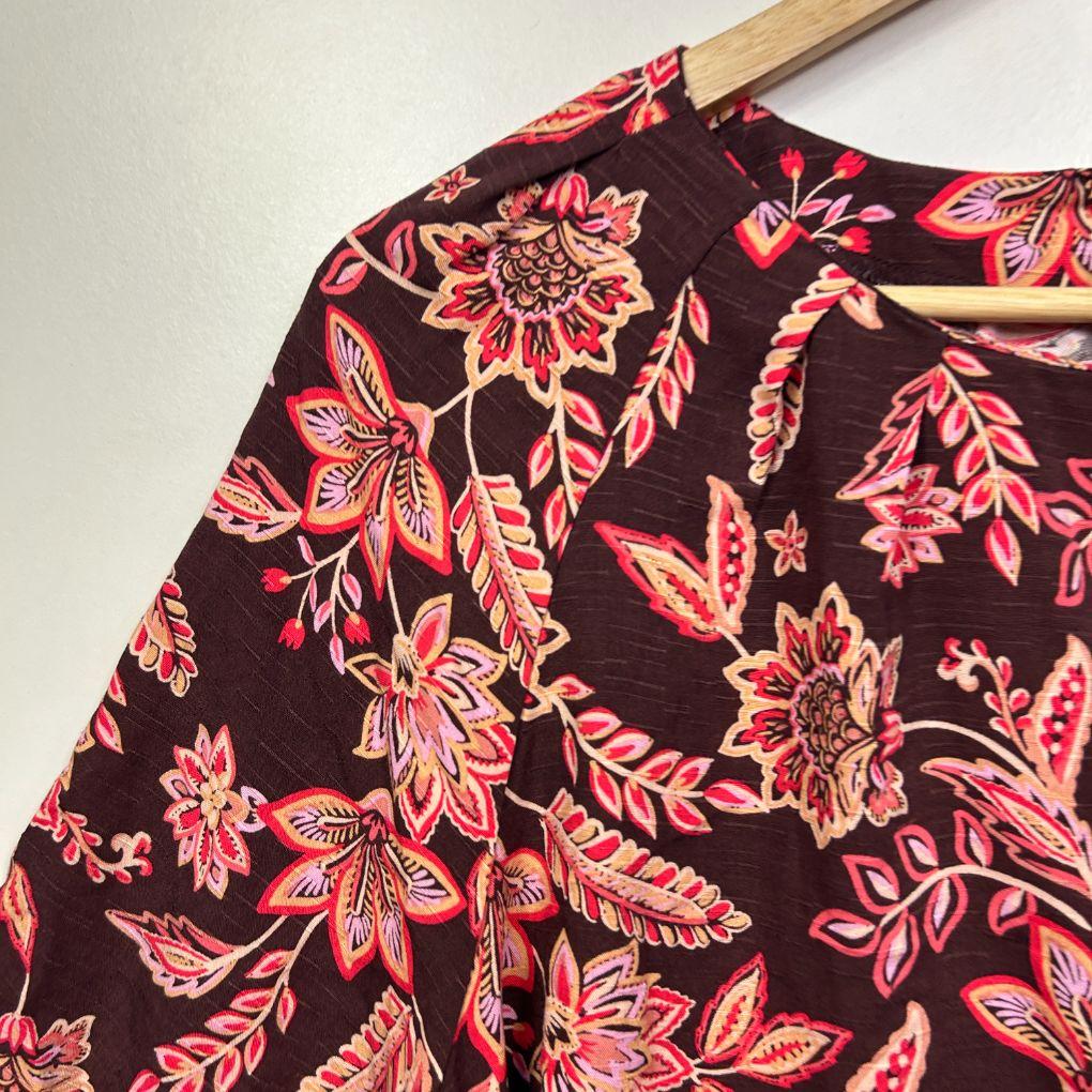 Anko Multicolour Floral Top - Size 14