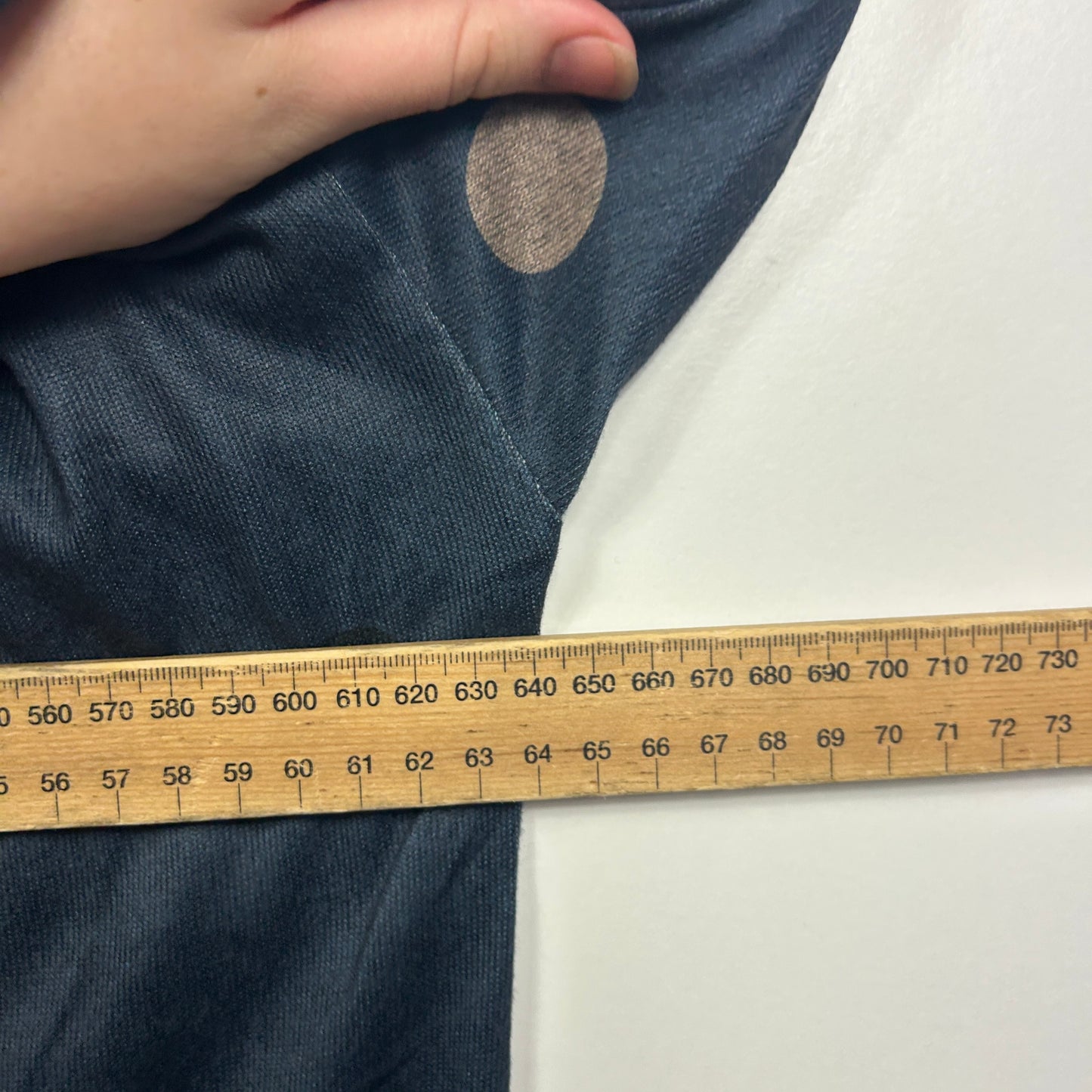 Rivers Charcoal Navy Polka Dot Top -  Size 20