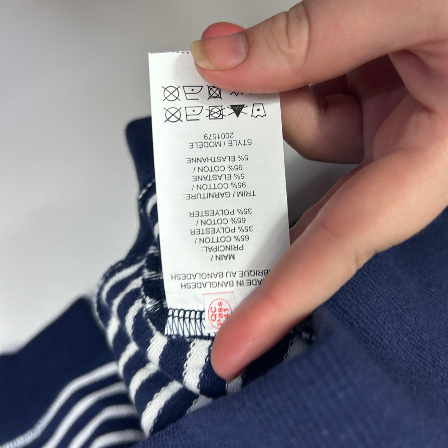 Millers Navy and White Striped Jumper -  Size 18