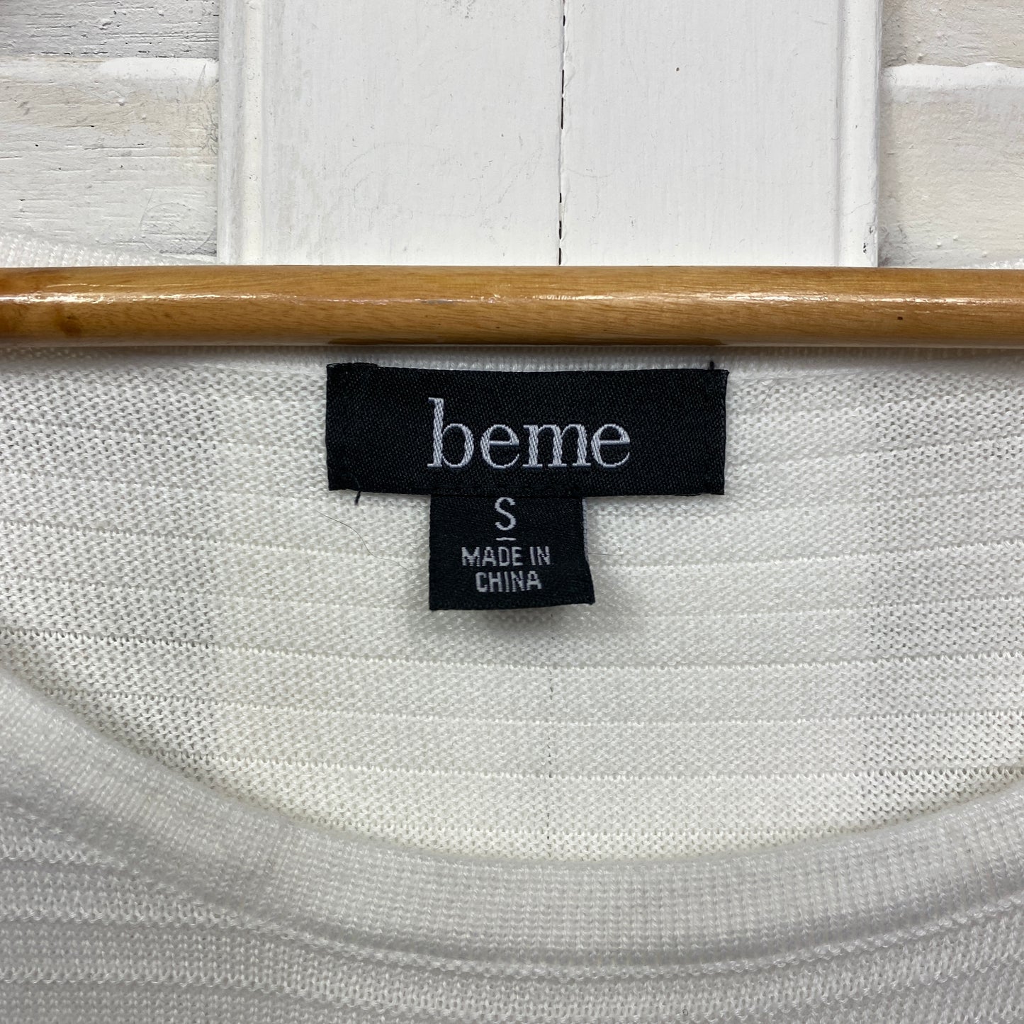 Beme Knit Top Size 16 Plus Small Long Sleeve Multicoloured Cotton Blend