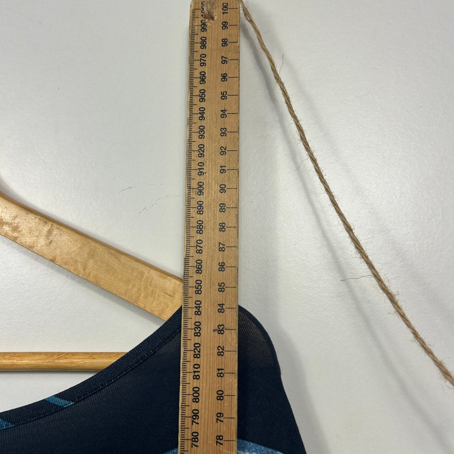 Autograph Navy Wavy Striped Tunic Top - Size 22/XL