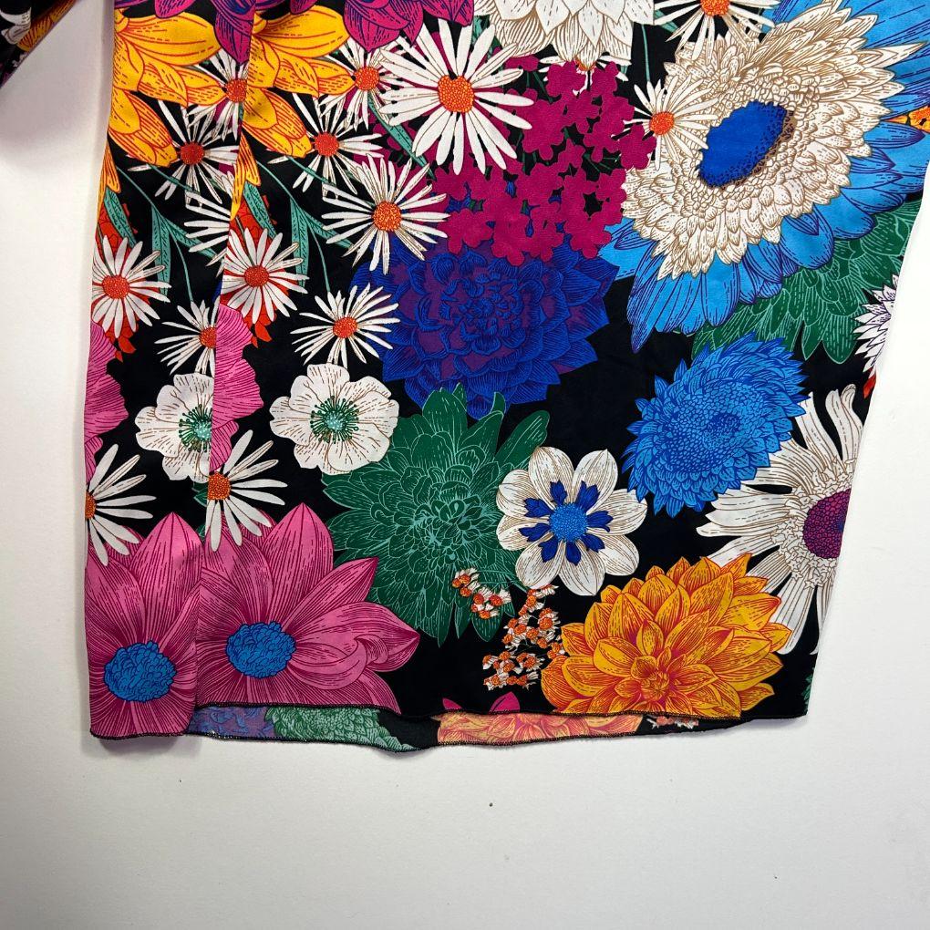 Joress Curve Multicolour Floral Wide Leg Pants - Size 1XL